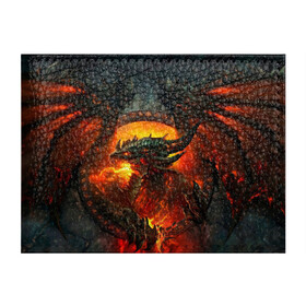 Обложка для студенческого билета с принтом Огненный Дракон  в Екатеринбурге, натуральная кожа | Размер: 11*8 см; Печать на всей внешней стороне | drag | dragon | арт | динамическое | динозавр | дракон | красивое | фантастика