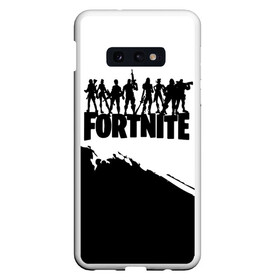 Чехол для Samsung S10E с принтом Fortnite в Екатеринбурге, Силикон | Область печати: задняя сторона чехла, без боковых панелей | battle | kills | royale | save | season | the | twitch | world | битва | борьба | зомби | королевская | оружие | скины | стратегия | фортнайт