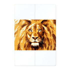 Магнитный плакат 2Х3 с принтом Взгляд льва в Екатеринбурге, Полимерный материал с магнитным слоем | 6 деталей размером 9*9 см | арт | грива | деко | жедтая | животные | закат | зверей | золото | кошка | лев | лето | львенок | неоновая | очки | пляж | прайд | разноцветная | солнце | тигр | узоры | царь | яркие