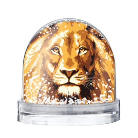 Снежный шар с принтом Взгляд льва в Екатеринбурге, Пластик | Изображение внутри шара печатается на глянцевой фотобумаге с двух сторон | арт | грива | деко | жедтая | животные | закат | зверей | золото | кошка | лев | лето | львенок | неоновая | очки | пляж | прайд | разноцветная | солнце | тигр | узоры | царь | яркие