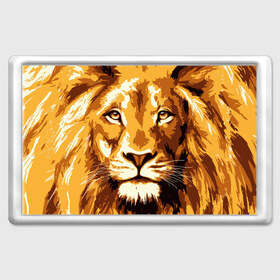Магнит 45*70 с принтом Взгляд льва в Екатеринбурге, Пластик | Размер: 78*52 мм; Размер печати: 70*45 | арт | грива | деко | жедтая | животные | закат | зверей | золото | кошка | лев | лето | львенок | неоновая | очки | пляж | прайд | разноцветная | солнце | тигр | узоры | царь | яркие