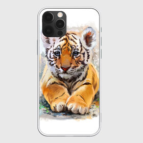 Чехол для iPhone 12 Pro Max с принтом Tiger Art в Екатеринбурге, Силикон |  | art | blue | dinamic picture | lion | tiger | white | арт | животные | картинка | лев | рисунок | тигр