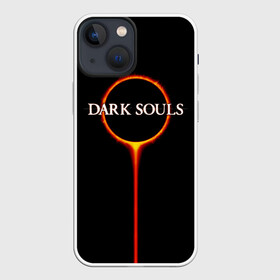 Чехол для iPhone 13 mini с принтом Dark Souls в Екатеринбурге,  |  | black sun | bonfire | dark souls | dark souls 3 | dark souls logo | ds 3 | game | souls | sun | you died | дарк соулз | дарк соулс | дарк соулс лого | дс 3 | затмение | игра | солнечное затмение | солнце | темная душа | темные души | черное
