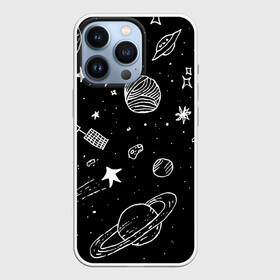 Чехол для iPhone 13 Pro с принтом Cosmos в Екатеринбурге,  |  | comet | cosmos | moon | planet | satellite | saturn | space | star | weightlessness | звезда | комета | космос | луна | невесомость | планета | сатурн | спутник