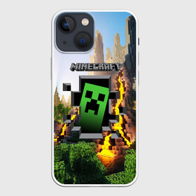 Чехол для iPhone 13 mini с принтом MINECRAFT   МАЙНКРАФТ в Екатеринбурге,  |  | craft | creeper | dungeon | dungeons | earth | game | logo | mine | minecraft | minecraft dungeons | mobile | online | дунгеонс | земля | зомби | игра | крипер | лого | майкрафт | майнкрафт | онлайн | подземелье