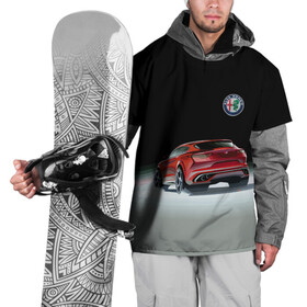 Накидка на куртку 3D с принтом Alfa Romeo в Екатеринбурге, 100% полиэстер |  | alfa romeo | car | italy | motorsport | prestige | автоспорт | альфа ромео | италия | престиж