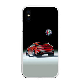 Чехол для iPhone XS Max матовый с принтом Alfa Romeo в Екатеринбурге, Силикон | Область печати: задняя сторона чехла, без боковых панелей | alfa romeo | car | italy | motorsport | prestige | автоспорт | альфа ромео | италия | престиж