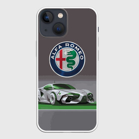 Чехол для iPhone 13 mini с принтом Alfa Romeo motorsport в Екатеринбурге,  |  | alfa romeo | car | italy | motorsport | prestige | автоспорт | альфа ромео | италия | престиж