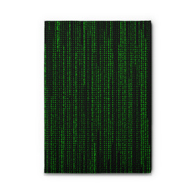 Обложка для автодокументов с принтом Matrix в Екатеринбурге, натуральная кожа |  размер 19,9*13 см; внутри 4 больших “конверта” для документов и один маленький отдел — туда идеально встанут права | Тематика изображения на принте: matrix | интернет | код | компьютер | матрица | символы | хакер