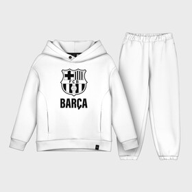 Детский костюм хлопок Oversize с принтом BARCA в Екатеринбурге,  |  | barcelona | champions | fc | fc barcelona 20 21 | fcb | football club | league | lionel | messi | spain | sport | барселона | испания | лига | лионель | месси | спортивные | униформа | фирменые цвета | фк | футбольный клуб | чемпионов