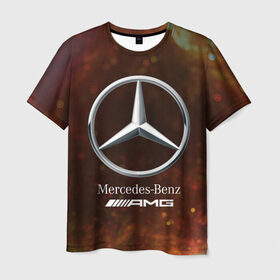 Мужская футболка 3D с принтом MERCEDES / МЕРСЕДЕС в Екатеринбурге, 100% полиэфир | прямой крой, круглый вырез горловины, длина до линии бедер | Тематика изображения на принте: amg | auto | bens | benz | logo | merc | mercedes | mercedes benz | mersedes | moto | star | vthctltc | авто | амг | бенц | звезда | класс | лого | логотип | мерин | мерс | мерседес | мерседес бенц | мото | символ | символы | ьуксувуы