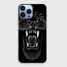 Чехол для iPhone 13 Pro Max с принтом Черная пантера в Екатеринбурге,  |  | big | black | cat | danger | jungle | king | leopard | panter | panther | picture | большая | большой | джунглей | джунгли | зубы | король | кот | кошка | леопард | мелками | опасная | опасный | охотник | пантера | пасть | рисунок | хищник | 