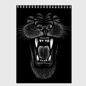 Скетчбук с принтом Черная пантера в Екатеринбурге, 100% бумага
 | 48 листов, плотность листов — 100 г/м2, плотность картонной обложки — 250 г/м2. Листы скреплены сверху удобной пружинной спиралью | Тематика изображения на принте: big | black | cat | danger | jungle | king | leopard | panter | panther | picture | большая | большой | джунглей | джунгли | зубы | король | кот | кошка | леопард | мелками | опасная | опасный | охотник | пантера | пасть | рисунок | хищник | 
