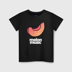 Детская футболка хлопок с принтом MELON MUSIC в Екатеринбурге, 100% хлопок | круглый вырез горловины, полуприлегающий силуэт, длина до линии бедер | mayot | melon | music | seemee | yungway | вэй | дыни | майот | мелон | мьюзик | сими | янг | янгвэй