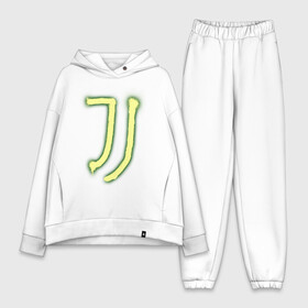 Женский костюм хлопок Oversize с принтом Juventus | Spray logo (2021) в Екатеринбурге,  |  | 0x000000123 | juve | juventus | ronaldo | юве | ювентус