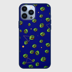 Чехол для iPhone 13 Pro Max с принтом Лягушка Пепе в Екатеринбурге,  |  | Тематика изображения на принте: mem | pepe | грустная лягушка | грусть | лягушонок | мем | пепе | персонаж | прикол