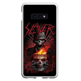 Чехол для Samsung S10E с принтом Slayer в Екатеринбурге, Силикон | Область печати: задняя сторона чехла, без боковых панелей | kerry king | musical group | repentless | slayer | tom araya | метал | том арайа | трэш