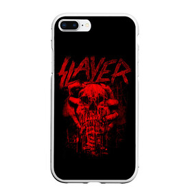 Чехол для iPhone 7Plus/8 Plus матовый с принтом Slayer в Екатеринбурге, Силикон | Область печати: задняя сторона чехла, без боковых панелей | kerry king | musical group | repentless | slayer | tom araya | метал | том арайа | трэш