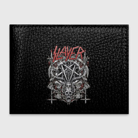 Обложка для студенческого билета с принтом Slayer в Екатеринбурге, натуральная кожа | Размер: 11*8 см; Печать на всей внешней стороне | Тематика изображения на принте: kerry king | musical group | repentless | slayer | tom araya | метал | том арайа | трэш