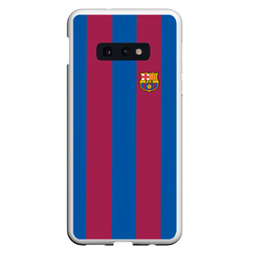 Чехол для Samsung S10E с принтом FC Barcelona 20 21 в Екатеринбурге, Силикон | Область печати: задняя сторона чехла, без боковых панелей | Тематика изображения на принте: barcelona | champions | fc | fc barcelona 20 21 | fcb | football club | league | lionel | messi | spain | sport | барселона | испания | лига | лионель | месси | спортивные | униформа | фирменые цвета | фк | футбольный клуб | чемпионов