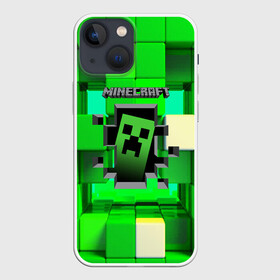 Чехол для iPhone 13 mini с принтом MINECRAFT в Екатеринбурге,  |  | craft | creeper | dungeon | dungeons | earth | game | logo | mine | minecraft | mobile | online | дунгеонс | земля | зомби | игра | крипер | лого | майкрафт | майнкрафт | мобайл | онлайн | подземелье | подземелья