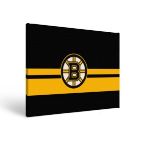 Холст прямоугольный с принтом BOSTON BRUINS NHL в Екатеринбурге, 100% ПВХ |  | black | boston | bruins | hockey | ice | logo | nhl | sport | usa | бостон | брюинз | логотип | нхл | спорт | хоккей