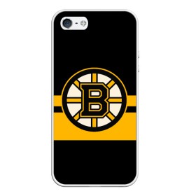 Чехол для iPhone 5/5S матовый с принтом BOSTON BRUINS NHL в Екатеринбурге, Силикон | Область печати: задняя сторона чехла, без боковых панелей | Тематика изображения на принте: black | boston | bruins | hockey | ice | logo | nhl | sport | usa | бостон | брюинз | логотип | нхл | спорт | хоккей