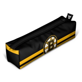 Пенал 3D с принтом BOSTON BRUINS NHL в Екатеринбурге, 100% полиэстер | плотная ткань, застежка на молнии | Тематика изображения на принте: black | boston | bruins | hockey | ice | logo | nhl | sport | usa | бостон | брюинз | логотип | нхл | спорт | хоккей