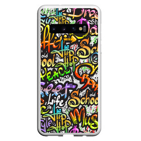 Чехол для Samsung Galaxy S10 с принтом Уличные граффити в Екатеринбурге, Силикон | Область печати: задняя сторона чехла, без боковых панелей | Тематика изображения на принте: 1990 | 1990 е | 1990е | 90 е | 90е | crazy | dance | graffiti | graffity | hip hop | life | music | old school | oldschool | rap | street | style | west coast | безумные | графити | граффити | девяностые | классика | мир | музыка | олдскул | реп