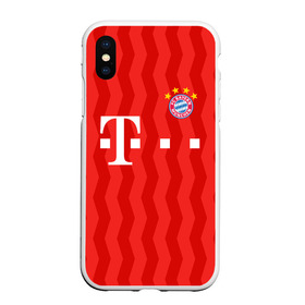 Чехол для iPhone XS Max матовый с принтом FC Bayern Munchen униформа в Екатеринбурге, Силикон | Область печати: задняя сторона чехла, без боковых панелей | bayern | bayern amateure | bayern munchen | champions league | fc bayern munchen | germany | munchen | бавария | германия | левандовски | лига чемпионов | мюнхен | рибери | роббен