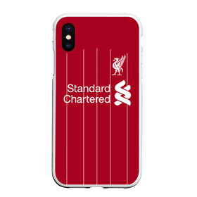 Чехол для iPhone XS Max матовый с принтом Liverpool FC в Екатеринбурге, Силикон | Область печати: задняя сторона чехла, без боковых панелей | football | liverpool fc | liverpool football club | soccer | uefa | англия | клуб | ливерпуль | лига | матч | мяч | спорт | уефа | футбол | хендерсон