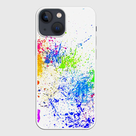 Чехол для iPhone 13 mini с принтом БРЫЗКИ КРАСОК в Екатеринбурге,  |  | watercolor | абстракция красок | акварель | брызги красок | живопись | краска | потертость красок | текстуры