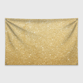 Флаг-баннер с принтом Золотой песок в Екатеринбурге, 100% полиэстер | размер 67 х 109 см, плотность ткани — 95 г/м2; по краям флага есть четыре люверса для крепления | блеск | блёстки | золото | песок | розовое золото | розовый | сияние | стразы