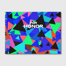 Альбом для рисования с принтом FOR HONOR в Екатеринбурге, 100% бумага
 | матовая бумага, плотность 200 мг. | Тематика изображения на принте: for honor | game | за честь | игра | онор | фор хонор