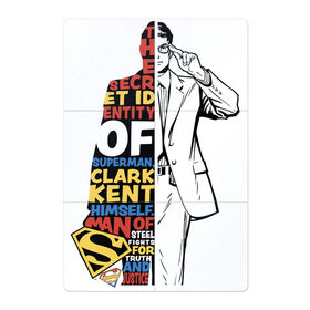 Магнитный плакат 2Х3 с принтом Clark Kent 1/2 в Екатеринбурге, Полимерный материал с магнитным слоем | 6 деталей размером 9*9 см | man | steel | superman | vdzajul | супермен | супермэн
