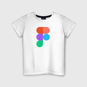 Детская футболка хлопок с принтом Figma в Екатеринбурге, 100% хлопок | круглый вырез горловины, полуприлегающий силуэт, длина до линии бедер | cmyk | design | designer | illustrator | photoshop | rgb | дезигнер | дизайн | дизанер | ргб