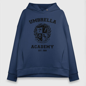 Женское худи Oversize хлопок с принтом The Umbrella Academy в Екатеринбурге, френч-терри — 70% хлопок, 30% полиэстер. Мягкий теплый начес внутри —100% хлопок | боковые карманы, эластичные манжеты и нижняя кромка, капюшон на магнитной кнопке | Тематика изображения на принте: the umbrella academy | umbrella | академия амбрелла | амбрелла | герб | зонтик