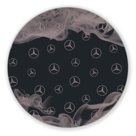 Коврик для мышки круглый с принтом MERCEDES / МЕРСЕДЕС в Екатеринбурге, резина и полиэстер | круглая форма, изображение наносится на всю лицевую часть | amg | auto | bens | benz | logo | merc | mercedes | mercedes benz | mersedes | moto | star | vthctltc | авто | амг | бенц | звезда | класс | лого | логотип | мерин | мерс | мерседес | мерседес бенц | мото | символ | символы | ьуксувуы