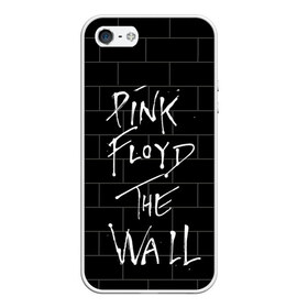 Чехол для iPhone 5/5S матовый с принтом PINK FLOYD в Екатеринбурге, Силикон | Область печати: задняя сторона чехла, без боковых панелей | pink floyd | the wall | пинк флоид | стена