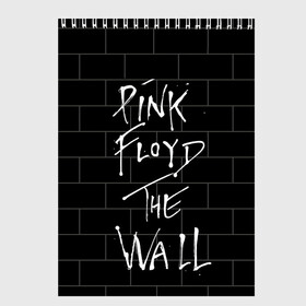 Скетчбук с принтом PINK FLOYD в Екатеринбурге, 100% бумага
 | 48 листов, плотность листов — 100 г/м2, плотность картонной обложки — 250 г/м2. Листы скреплены сверху удобной пружинной спиралью | pink floyd | the wall | пинк флоид | стена