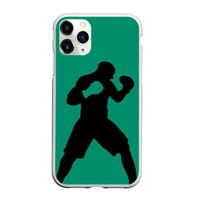 Чехол для iPhone 11 Pro матовый с принтом Боксер в Екатеринбурге, Силикон |  | Тематика изображения на принте: ufc | бег | бокс | гантели | груша | кикбоксинг | ринг | спорт | удар | физкультура