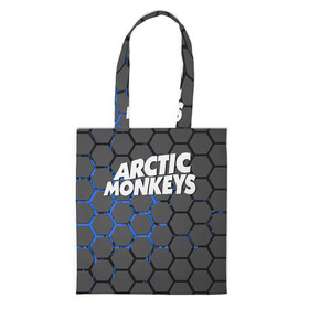 Шоппер 3D с принтом ARCTIC MONKEYS в Екатеринбурге, 100% полиэстер | Плотность: 200 г/м2; Размер: 34×35 см; Высота лямок: 30 см | alex turner | arctic monkeys | rock | алекс тернер | арктик манкис | рок