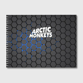 Альбом для рисования с принтом ARCTIC MONKEYS в Екатеринбурге, 100% бумага
 | матовая бумага, плотность 200 мг. | Тематика изображения на принте: alex turner | arctic monkeys | rock | алекс тернер | арктик манкис | рок