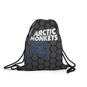 Рюкзак-мешок 3D с принтом ARCTIC MONKEYS в Екатеринбурге, 100% полиэстер | плотность ткани — 200 г/м2, размер — 35 х 45 см; лямки — толстые шнурки, застежка на шнуровке, без карманов и подкладки | alex turner | arctic monkeys | rock | алекс тернер | арктик манкис | рок