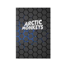 Обложка для паспорта матовая кожа с принтом ARCTIC MONKEYS в Екатеринбурге, натуральная матовая кожа | размер 19,3 х 13,7 см; прозрачные пластиковые крепления | Тематика изображения на принте: alex turner | arctic monkeys | rock | алекс тернер | арктик манкис | рок