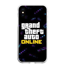 Чехол для iPhone XS Max матовый с принтом GTA ONLINE ГТА ОНЛАЙН в Екатеринбурге, Силикон | Область печати: задняя сторона чехла, без боковых панелей | andreas | auto | game | games | grand | gta | gta 5 | gta online | gta5 | gtaonline | logo | online | san | theft | unf | автоугонщик | андреас | великий | гта | гта 5 | гта онлайн | гта5 | гтаонлайн | игра | игры | лого | логотипы | онлайн | пеф