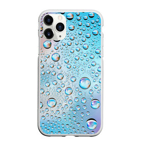 Чехол для iPhone 11 Pro матовый с принтом Капли голубой роса стекло вода в Екатеринбурге, Силикон |  | Тематика изображения на принте: вода | градиент | для всех | дождь | капли | летний | на каждый день | обычный | окно | поверхность | повседневный | размытость | роса | стекло
