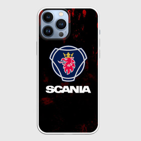 Чехол для iPhone 13 Pro Max с принтом Scania в Екатеринбурге,  |  | scania | автобус | грузовик | дальнобой | дальнобойщик | лев | скания | фура | шведское авто