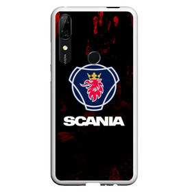 Чехол для Honor P Smart Z с принтом Scania в Екатеринбурге, Силикон | Область печати: задняя сторона чехла, без боковых панелей | scania | автобус | грузовик | дальнобой | дальнобойщик | лев | скания | фура | шведское авто