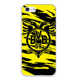 Чехол для iPhone 5/5S матовый с принтом FC Borussia в Екатеринбурге, Силикон | Область печати: задняя сторона чехла, без боковых панелей | football | germany | sancho dortmund | soccer | бавария | боруссия | дортмунд | лига чемпионов | псж | футбол | холанд | эрлинг холанд